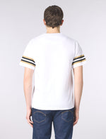 White Stratosphere Sleeve Stripe T-Shirt