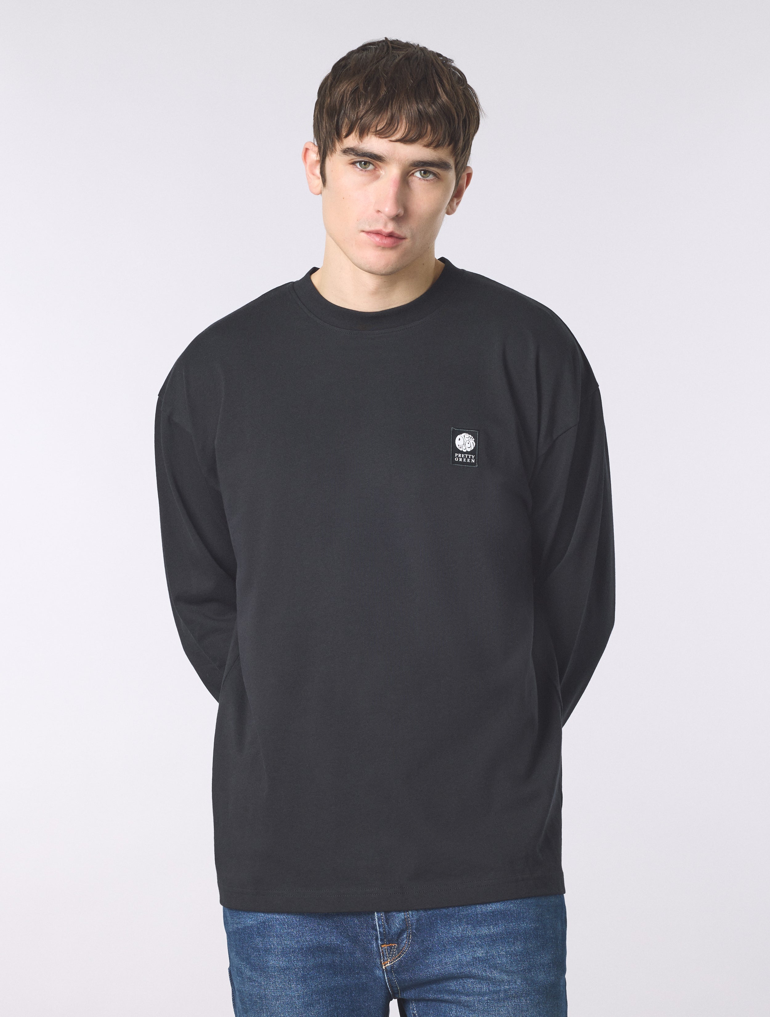 Black Brennan Long Sleeve T-shirt – Pretty Green Store