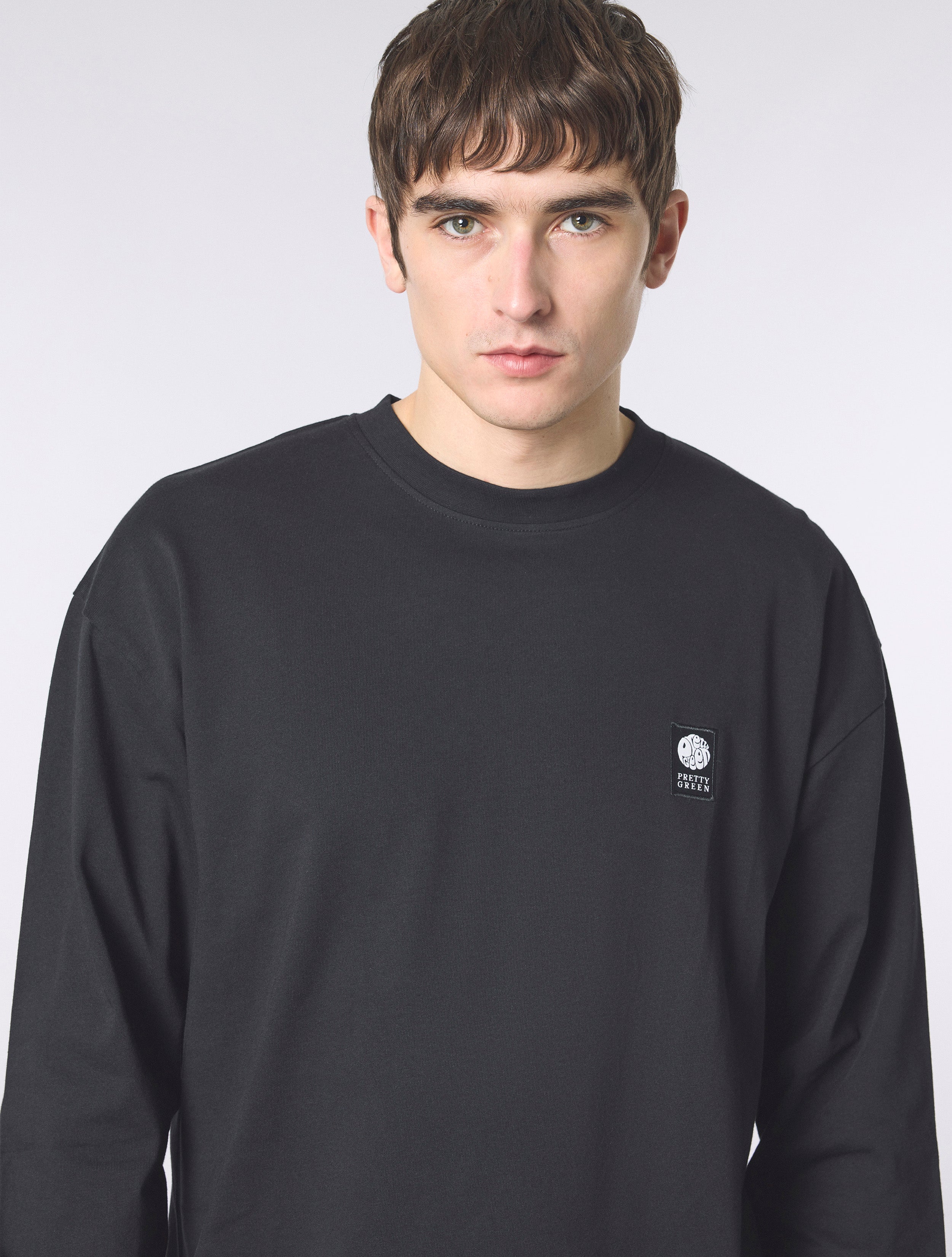 Black Brennan Long Sleeve T-shirt – Pretty Green Store