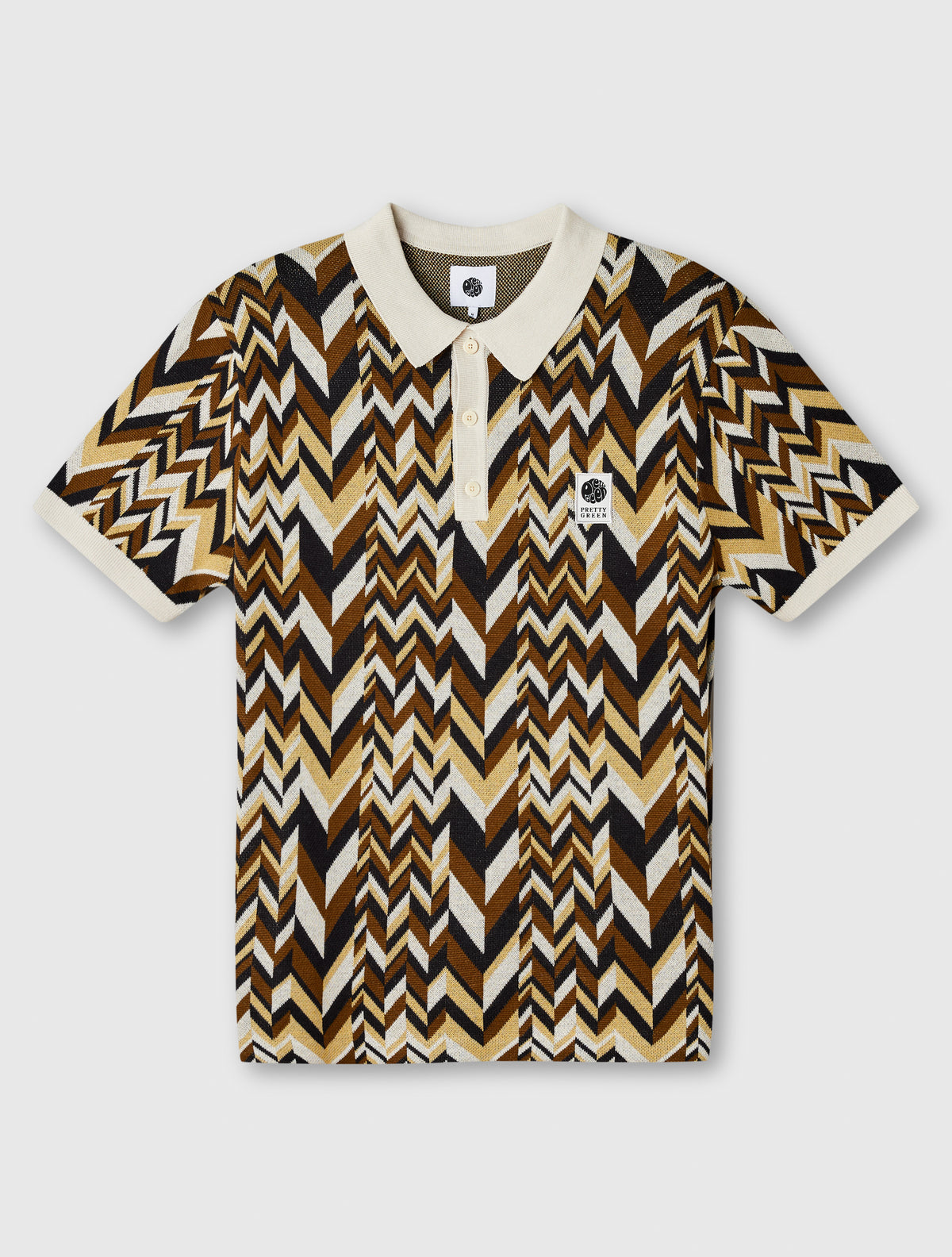 Stone Starship Short Sleeve Knit Polo