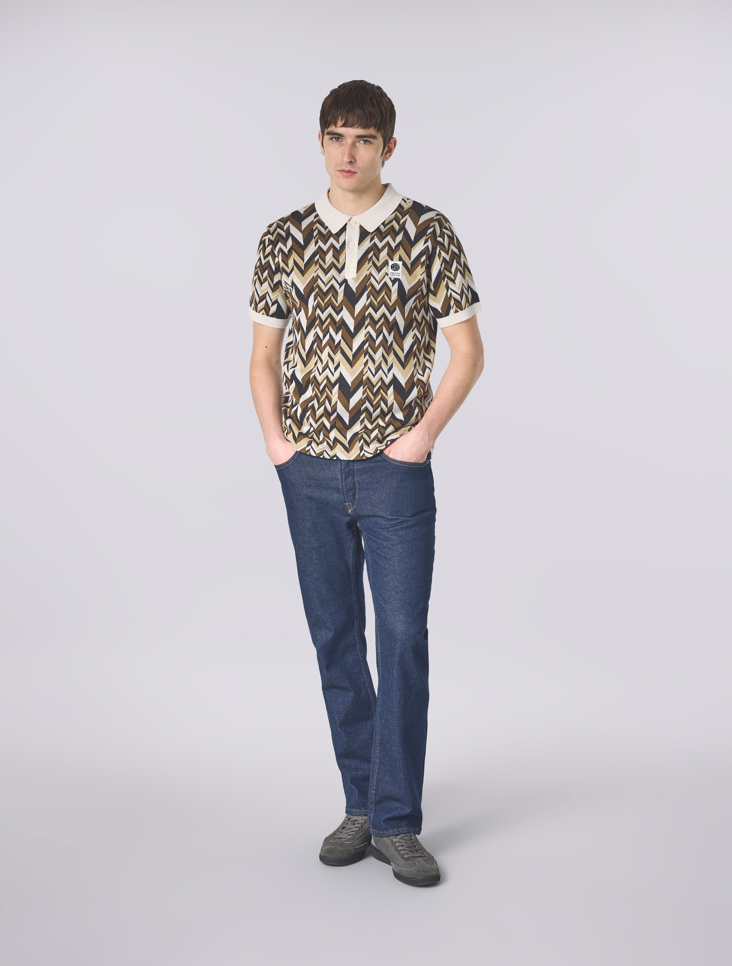 トップス Stone  25SS Star Logo Polo S Stone Starship Short Sleeve Knit Polo – Pretty Green Store