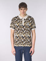 Stone Starship Short Sleeve Knit Polo