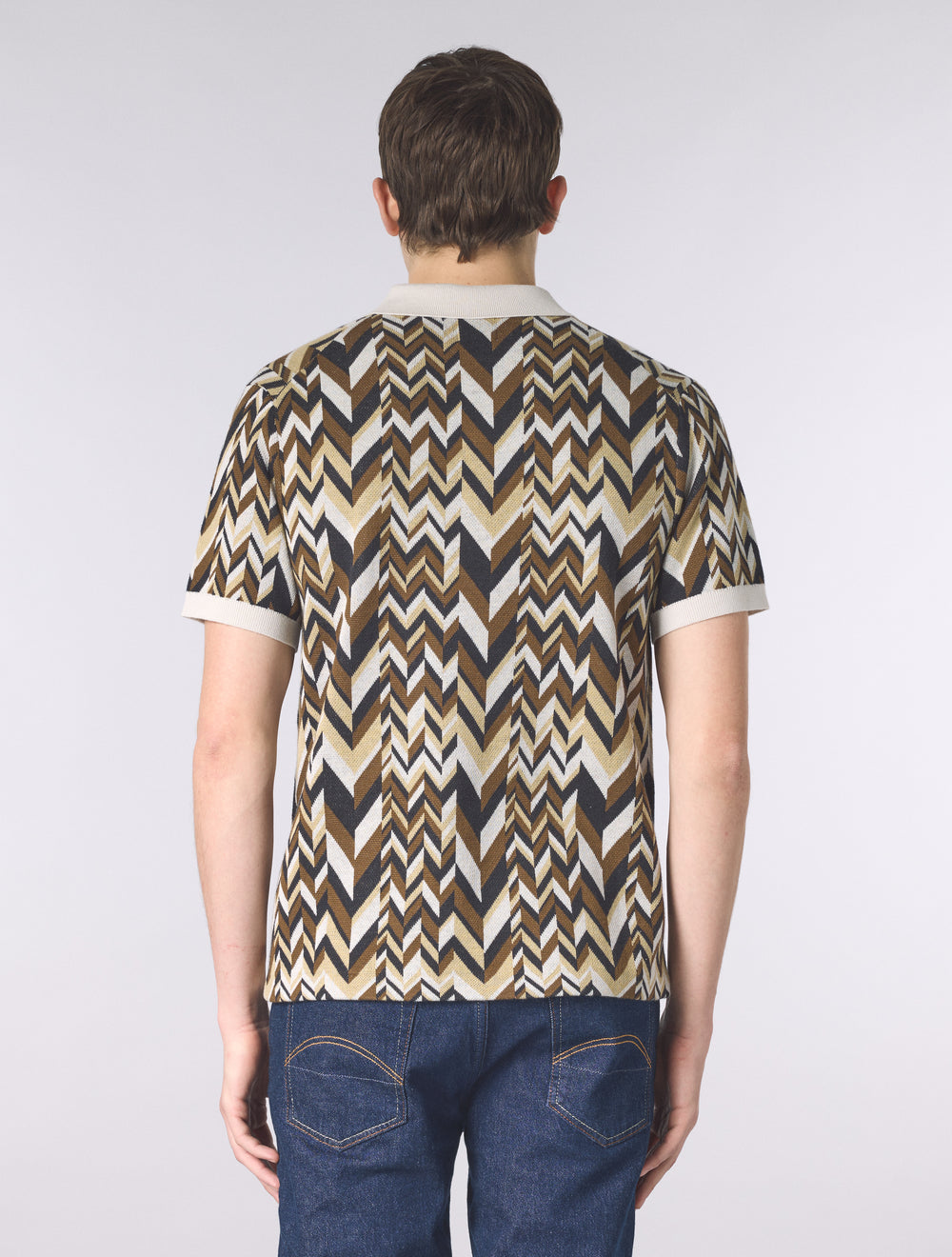 Stone Starship Short Sleeve Knit Polo