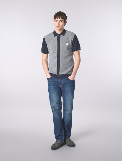 Grey Roxy Knit Short Sleeve Shirt