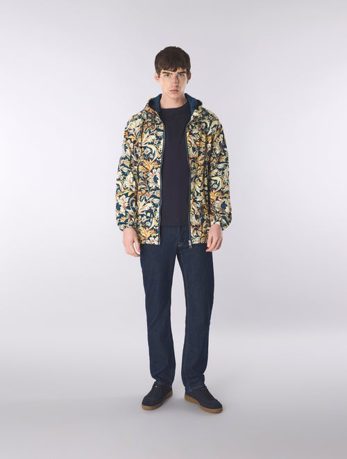 Navy Bostall Printed Jacket