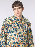 Navy Bostall Printed Overshirt
