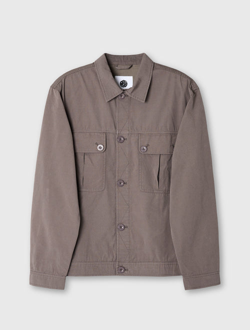 Grey Bostall Solid Overshirt