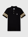 Black Stratosphere Sleeve Stripe Polo