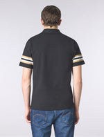 Black Stratosphere Sleeve Stripe Polo