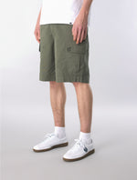 Dark Green Bostall Cargo Shorts