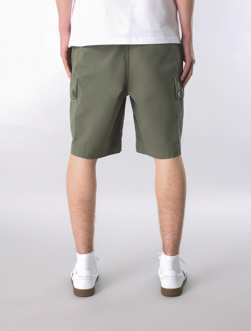 Dark Green Bostall Cargo Shorts
