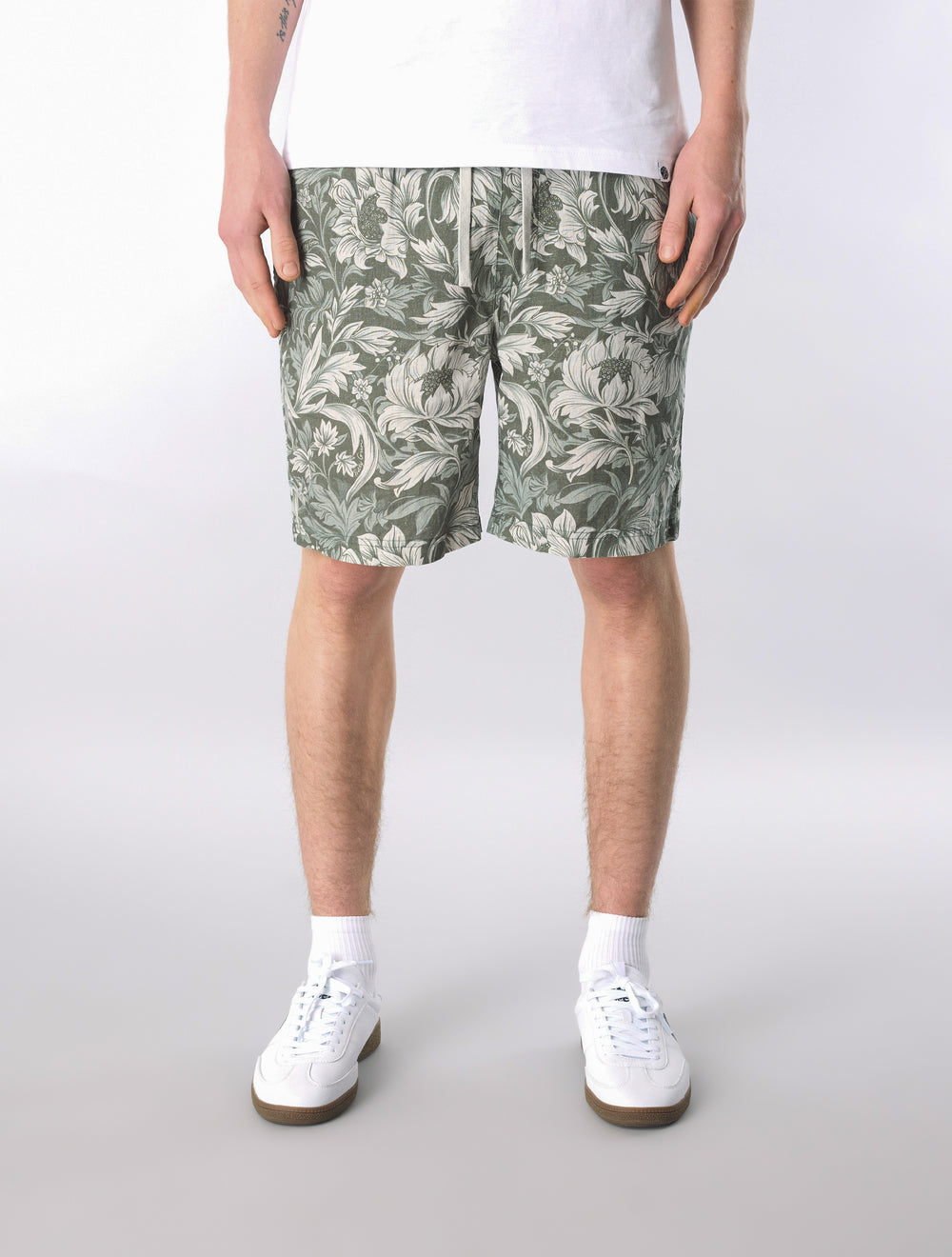 Green Bostall Printed Shorts