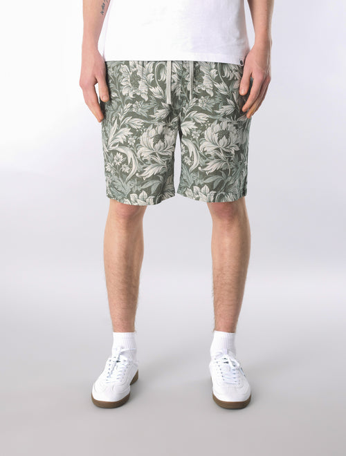 Green Bostall Printed Shorts