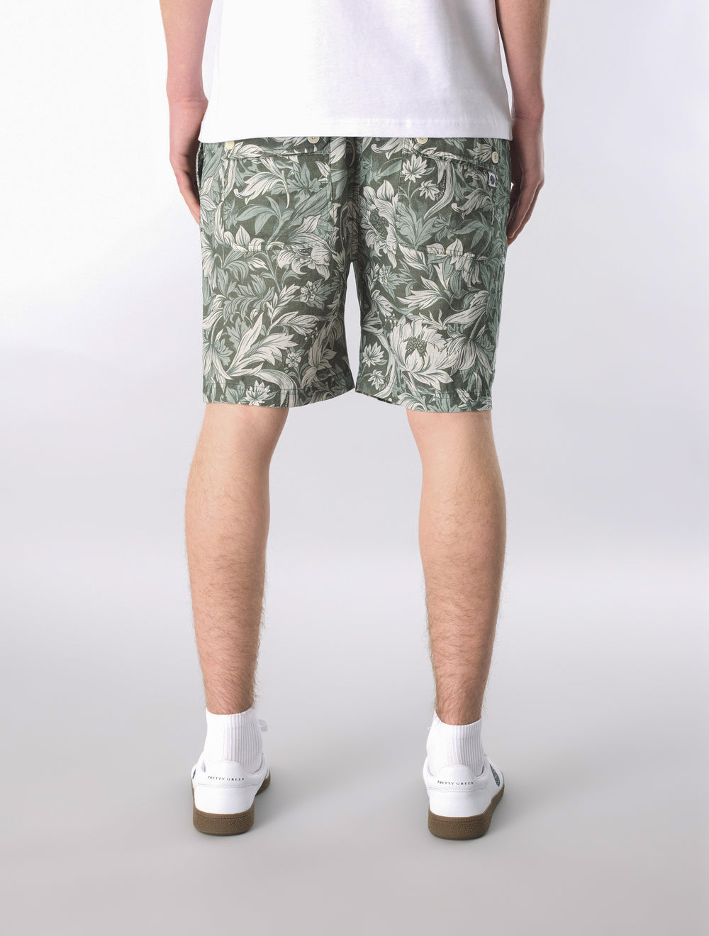 Green Bostall Printed Shorts