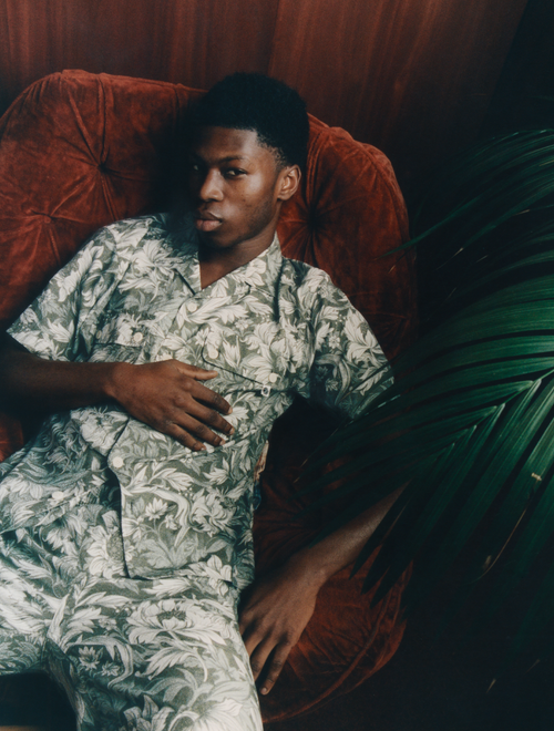 Green Bostall Printed Short Sleeve Shirt