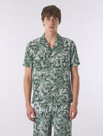 Green Bostall Printed Short Sleeve Shirt