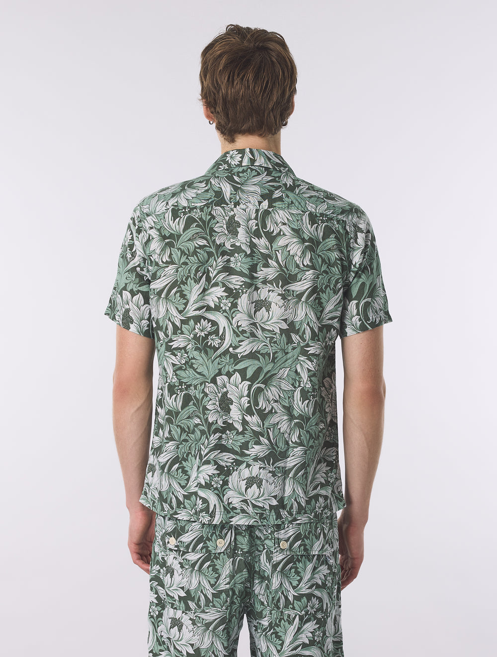 Green Bostall Printed Short Sleeve Shirt