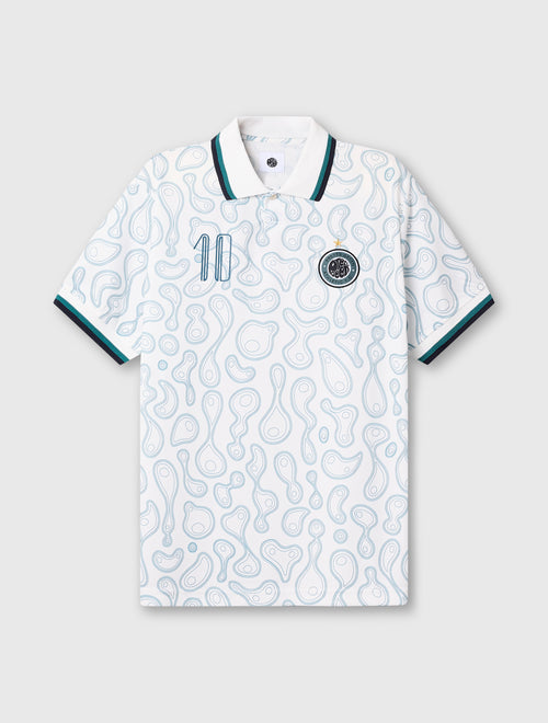White Outro Football Top