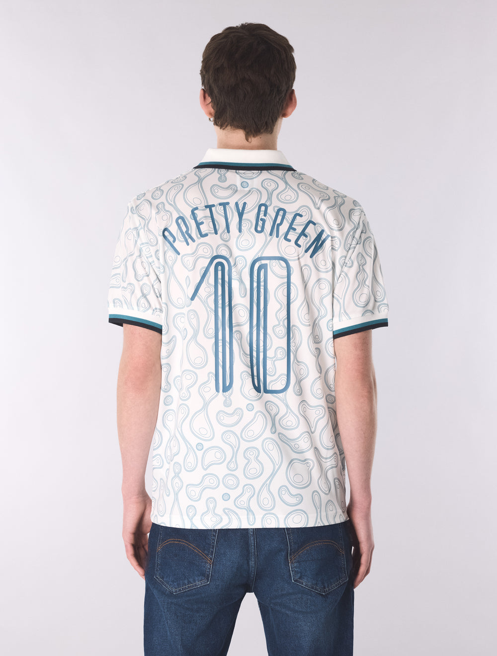 White Outro Football Top