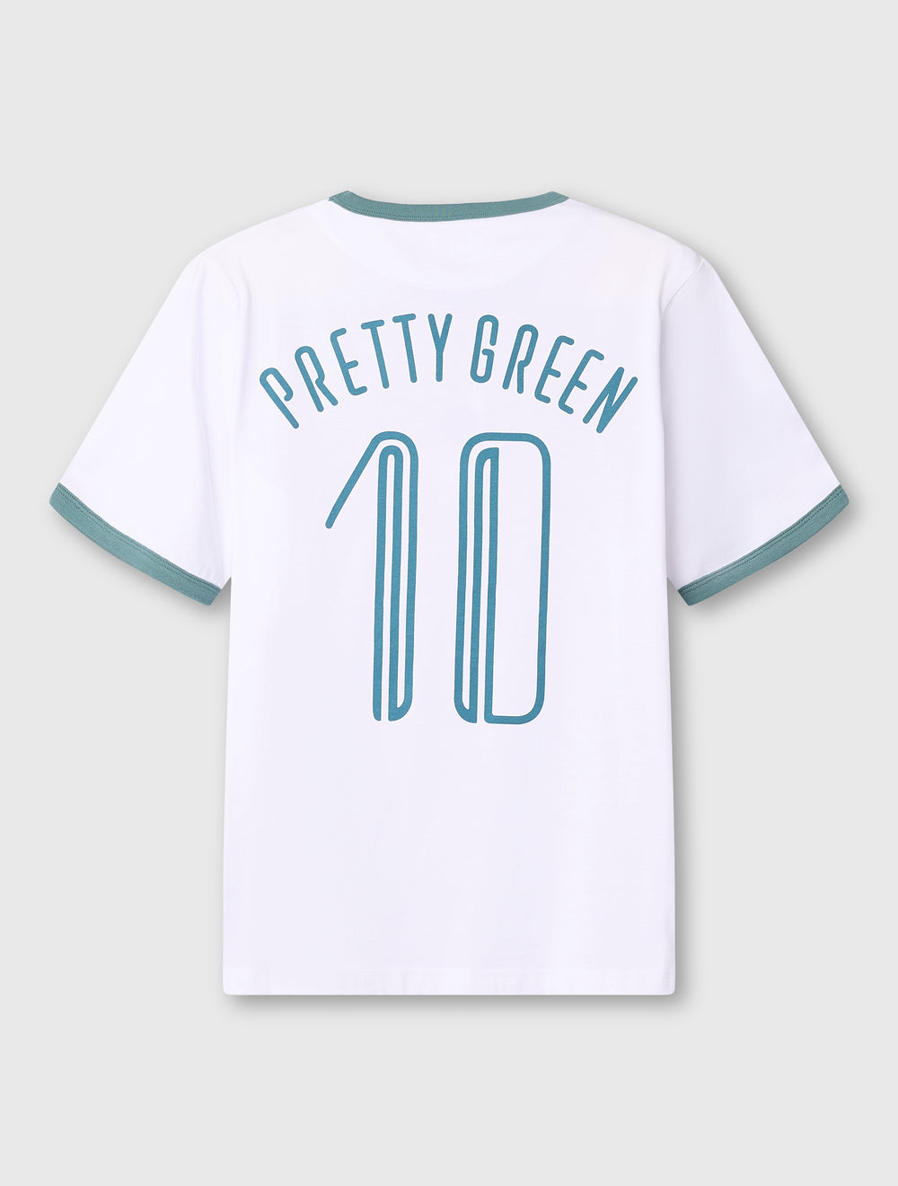 White Outro Ringer T-Shirt