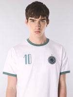 White Outro Ringer T-Shirt