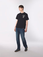 Black Outro Football Graphic T-Shirt