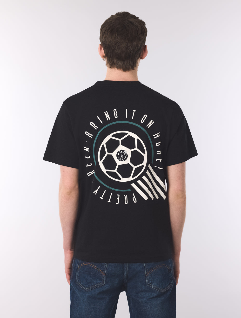 Black Outro Football Graphic T-Shirt