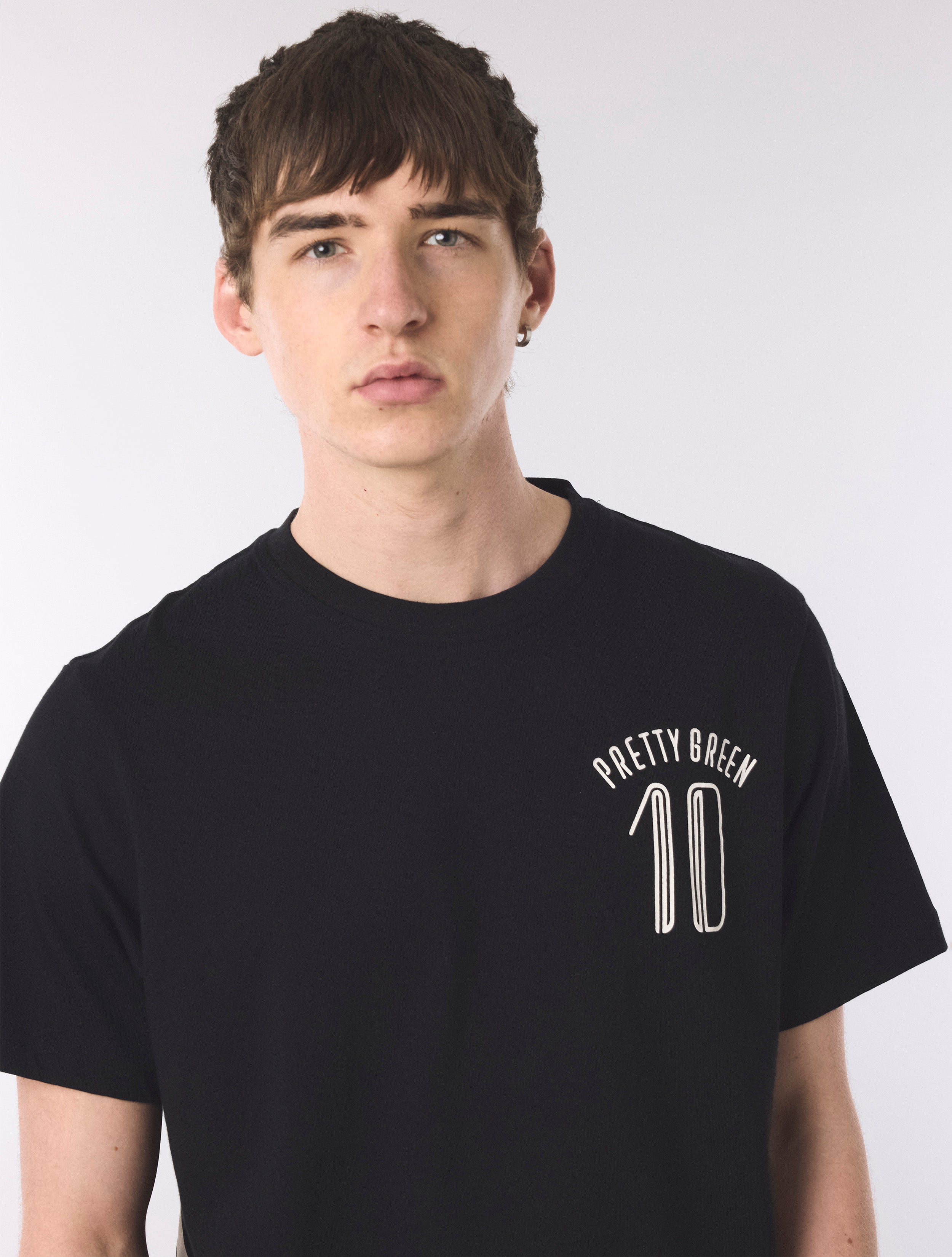Black Outro Football Graphic T-Shirt – Pretty Green Store