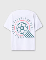 White Outro Football Graphic T-Shirt