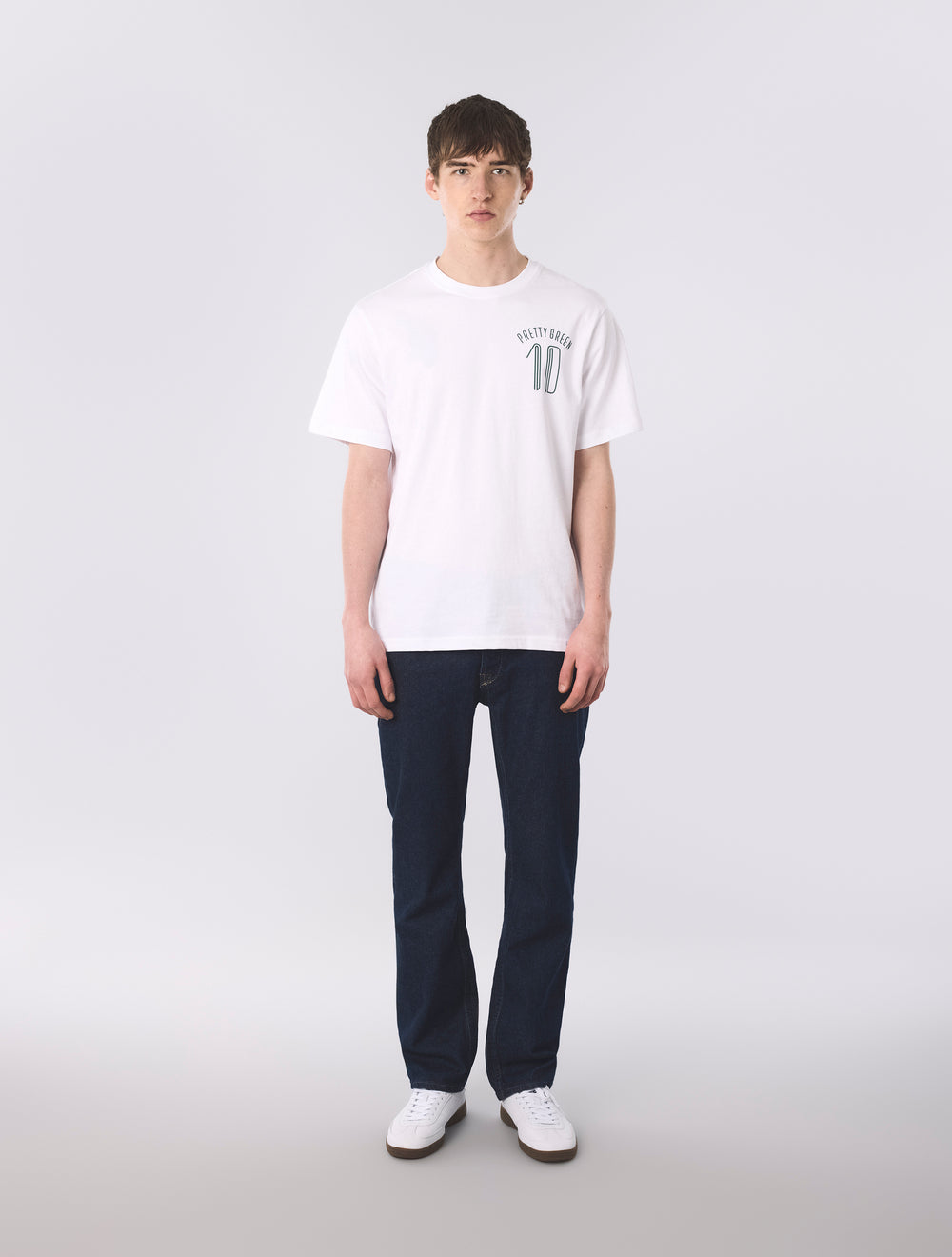 White Outro Football Graphic T-Shirt