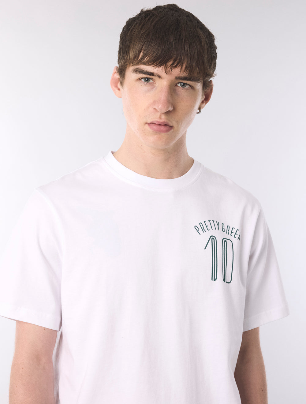 White Outro Football Graphic T-Shirt