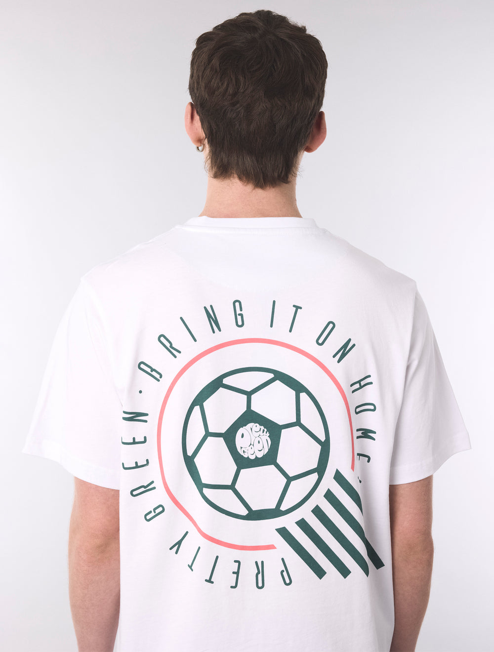 White Outro Football Graphic T-Shirt