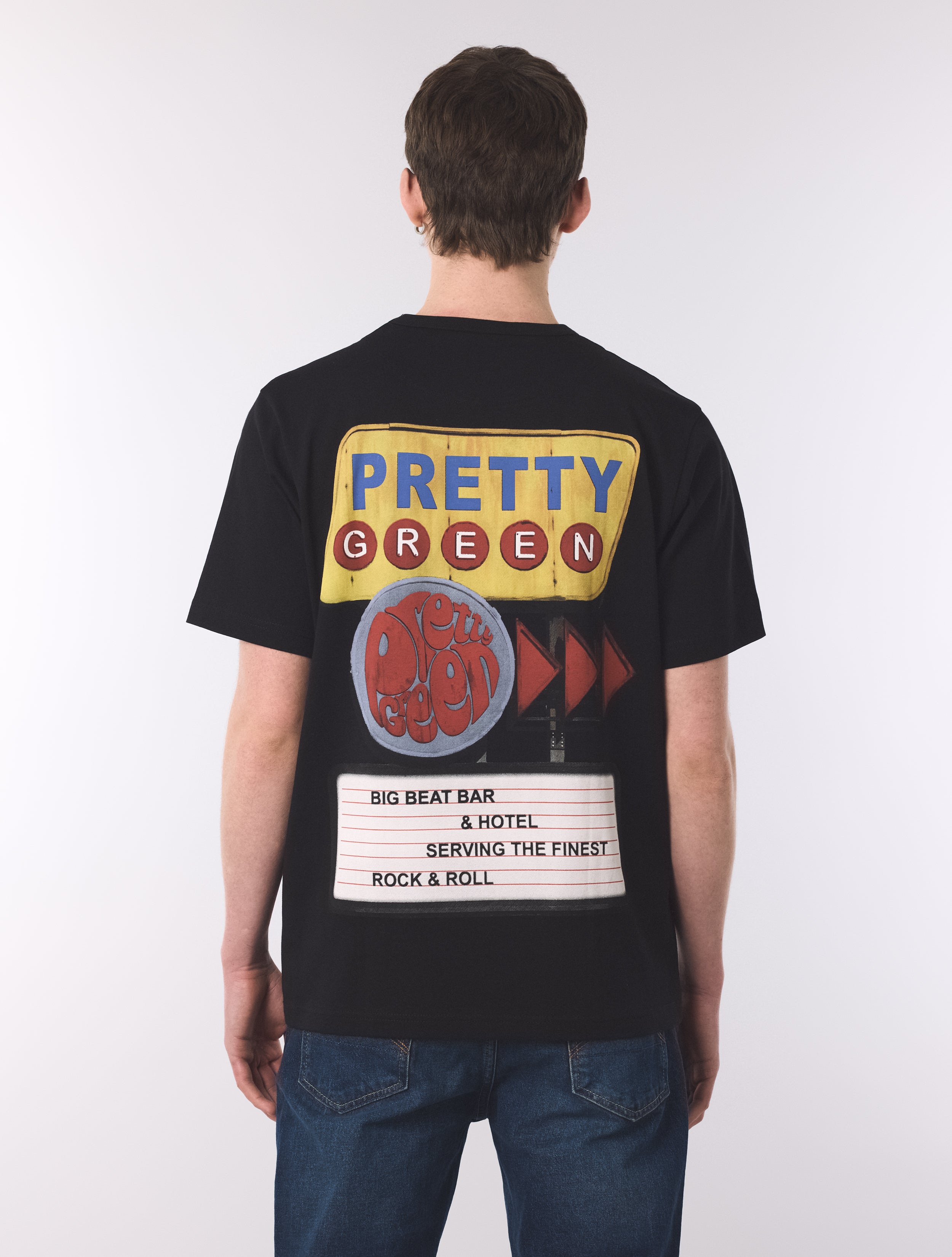 Black Big Beat Hotel T-Shirt – Pretty Green Store