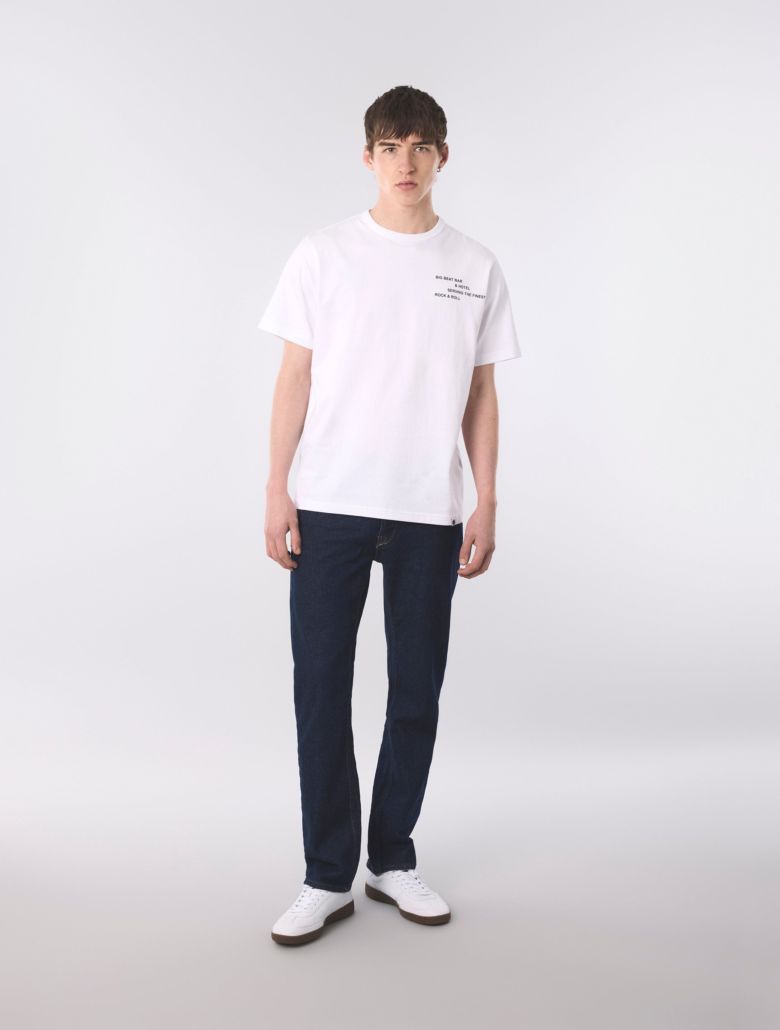 【WHITE】Big B tee White Big Beat Hotel T-Shirt – Pretty Green Store
