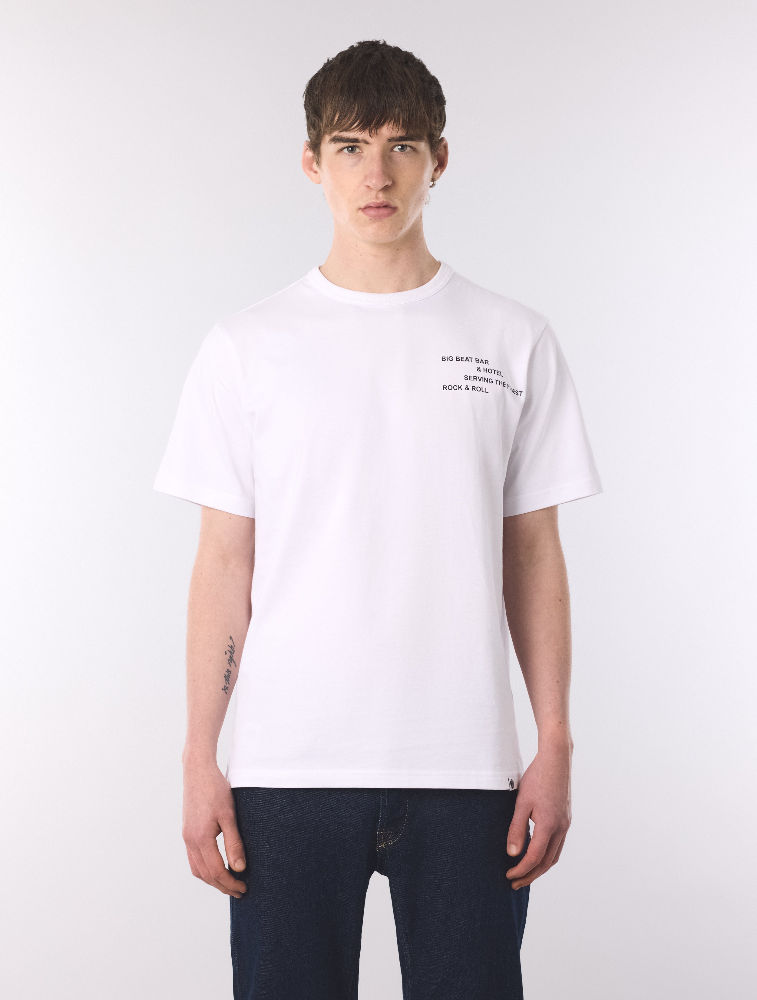 White Big Beat Hotel T-Shirt – Pretty Green Store
