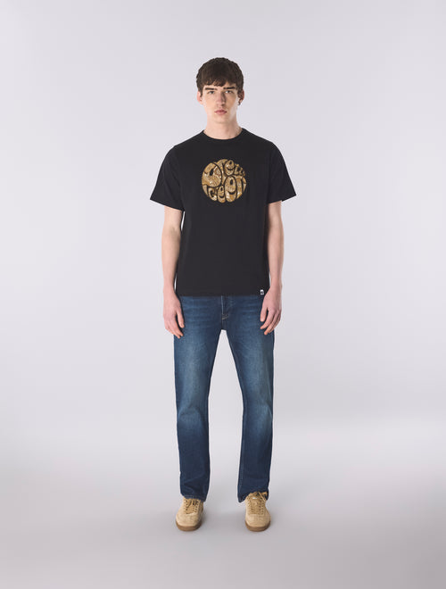 Black Hermosa Paisley Logo T-Shirt