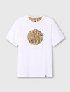 White Hermosa Paisley Logo T-Shirt