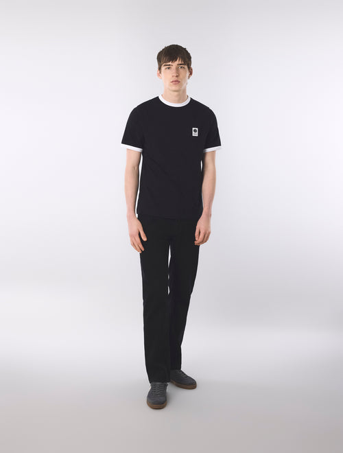 Black Melrose Ringer T-Shirt