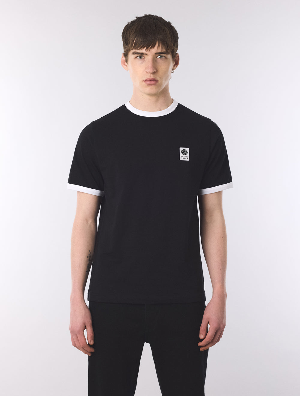 Black Melrose Ringer T-Shirt