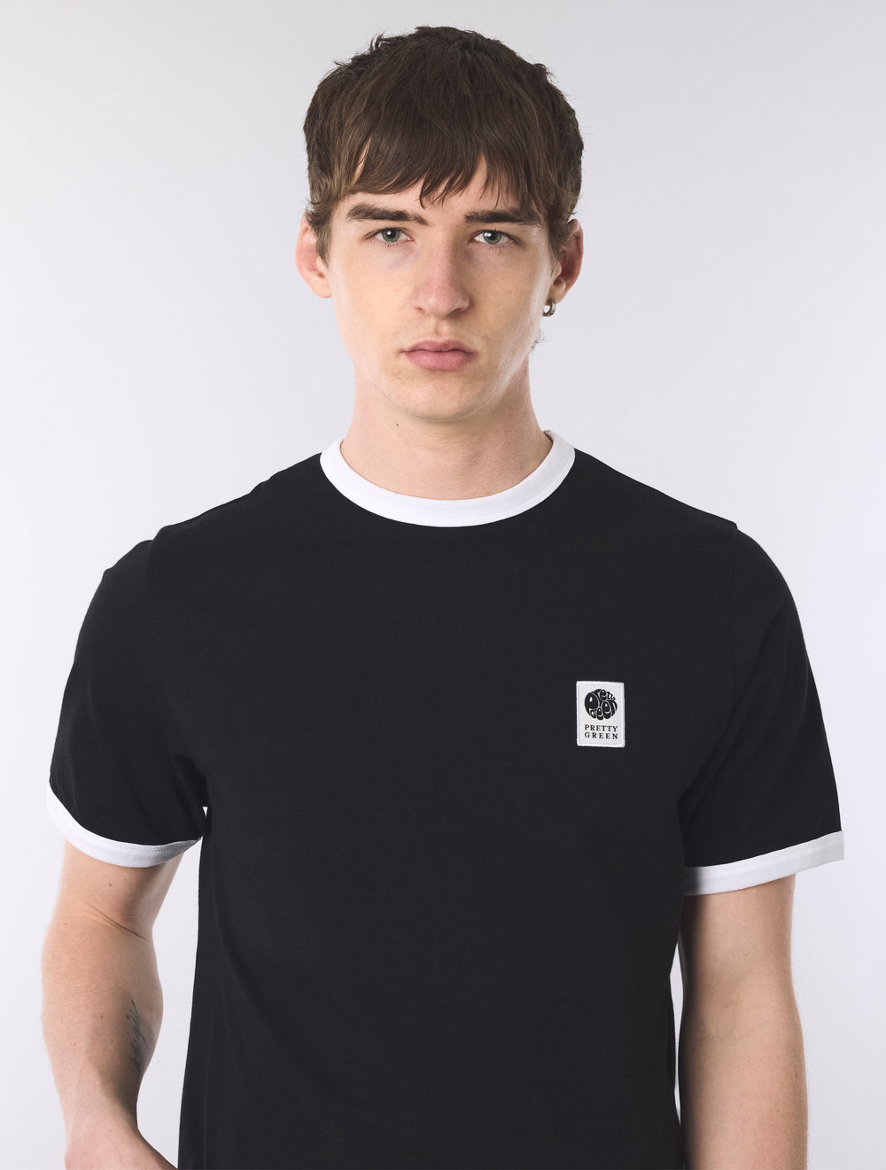 Black Melrose Ringer T-Shirt