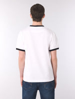 White Melrose Ringer T-Shirt