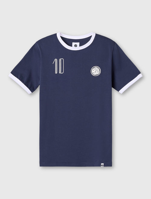 Dark Blue Jules Ringer T-Shirt