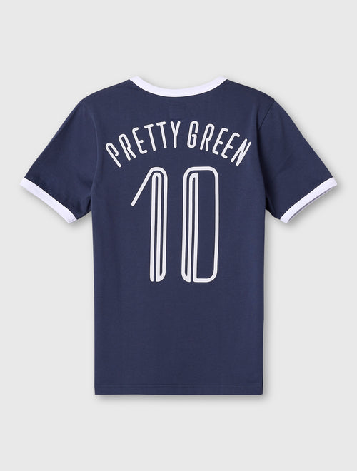 Dark Blue Jules Ringer T-Shirt