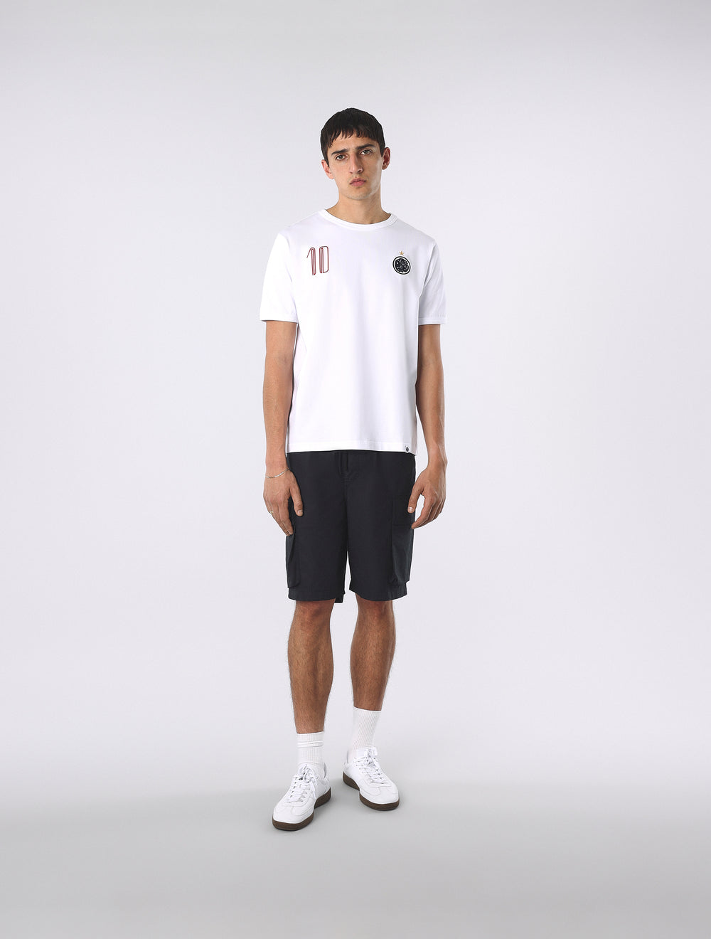 White Jules Ringer T-Shirt