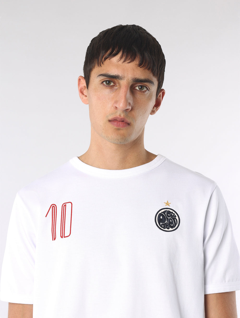 White Jules Ringer T-Shirt