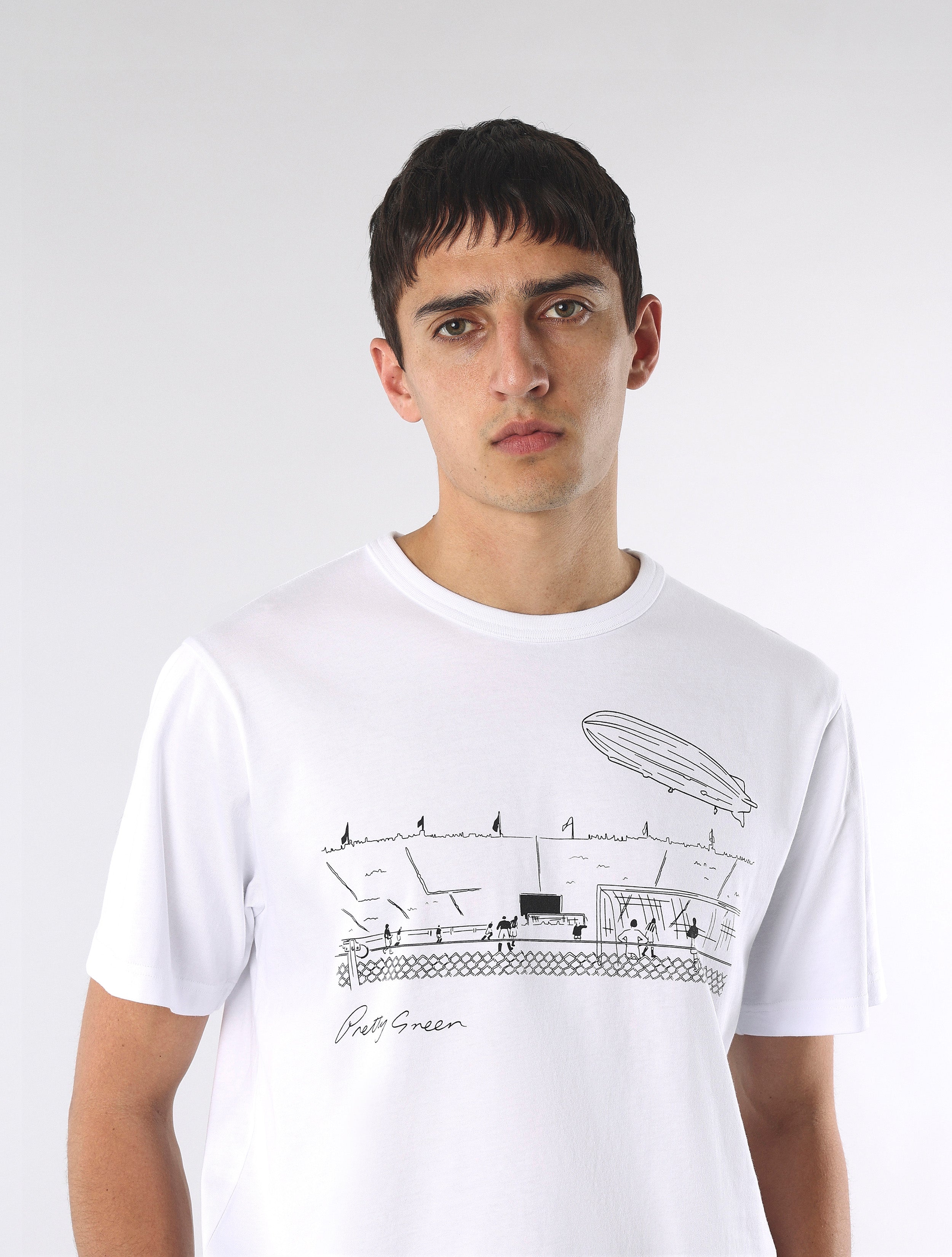 White Stadium T-Shirt – Pretty Green Store