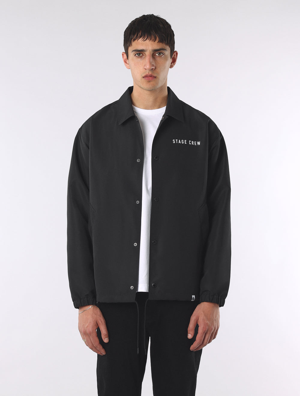 Black Knebworth Graphic Coach Jacket