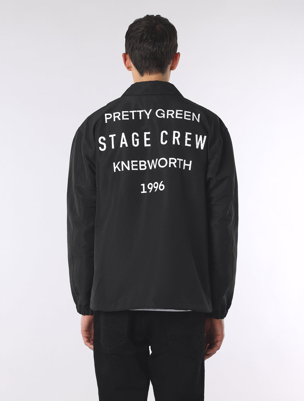 Black Knebworth Graphic Coach Jacket