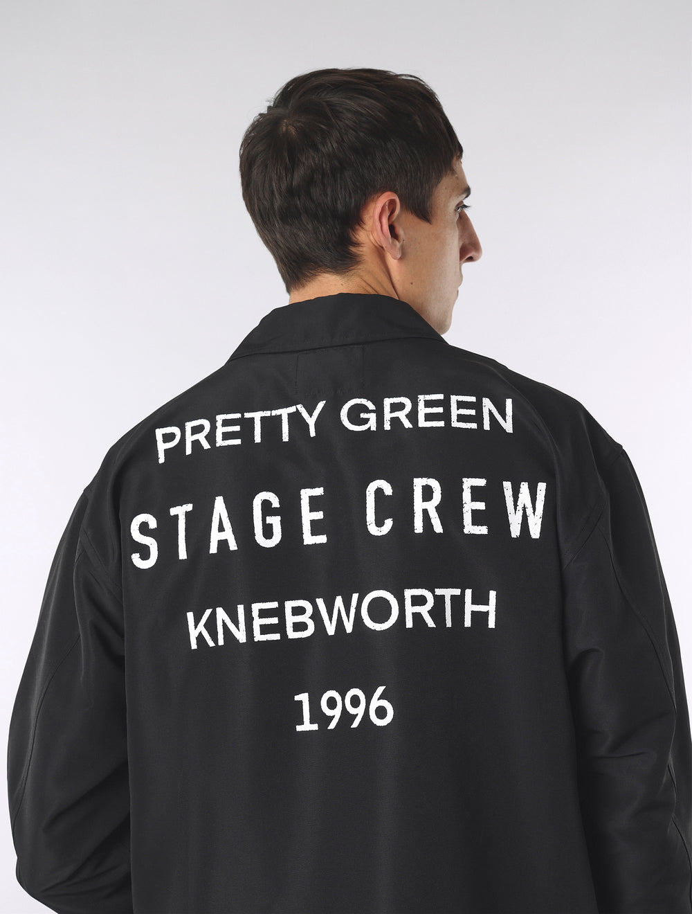 Black Knebworth Graphic Coach Jacket