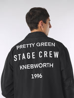 Black Knebworth Graphic Coach Jacket